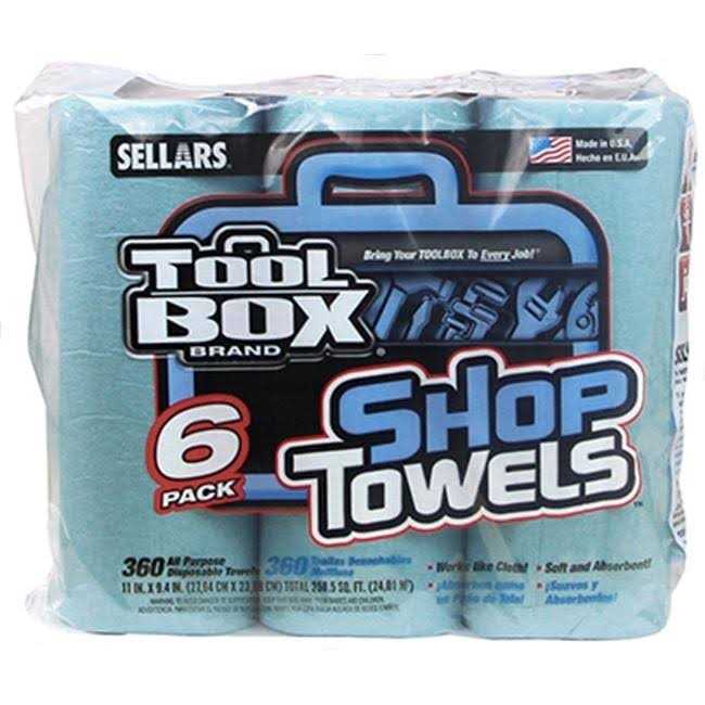 Toolbox Blue Shop Towels - Image 5