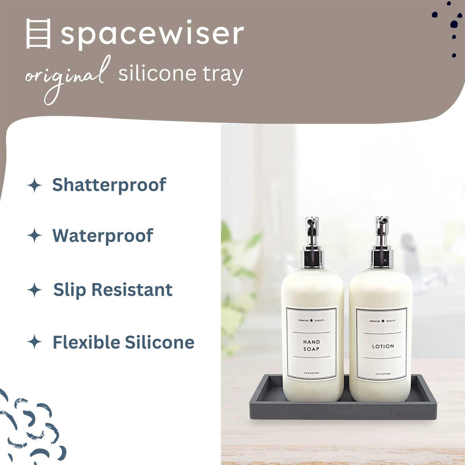 Spacewiser Countertop and Vanity Tray Shatterproof Bathroom Tray - Image 5