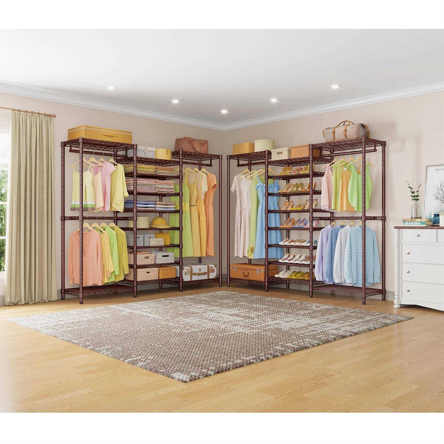 VIPEK S3 Free Standing Clothes Rack Heavy Duty Garment Rack 6-Tier Shoe Rack Closet Storage Organizer Large Wardrobe - Image 2