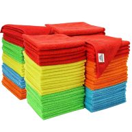 S&T Inc. Microfiber Cleaning Lint-Free Towels Reusable Home, Kitchen and