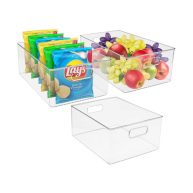 Sorbus Clear Plastic Storage Organizing Bins