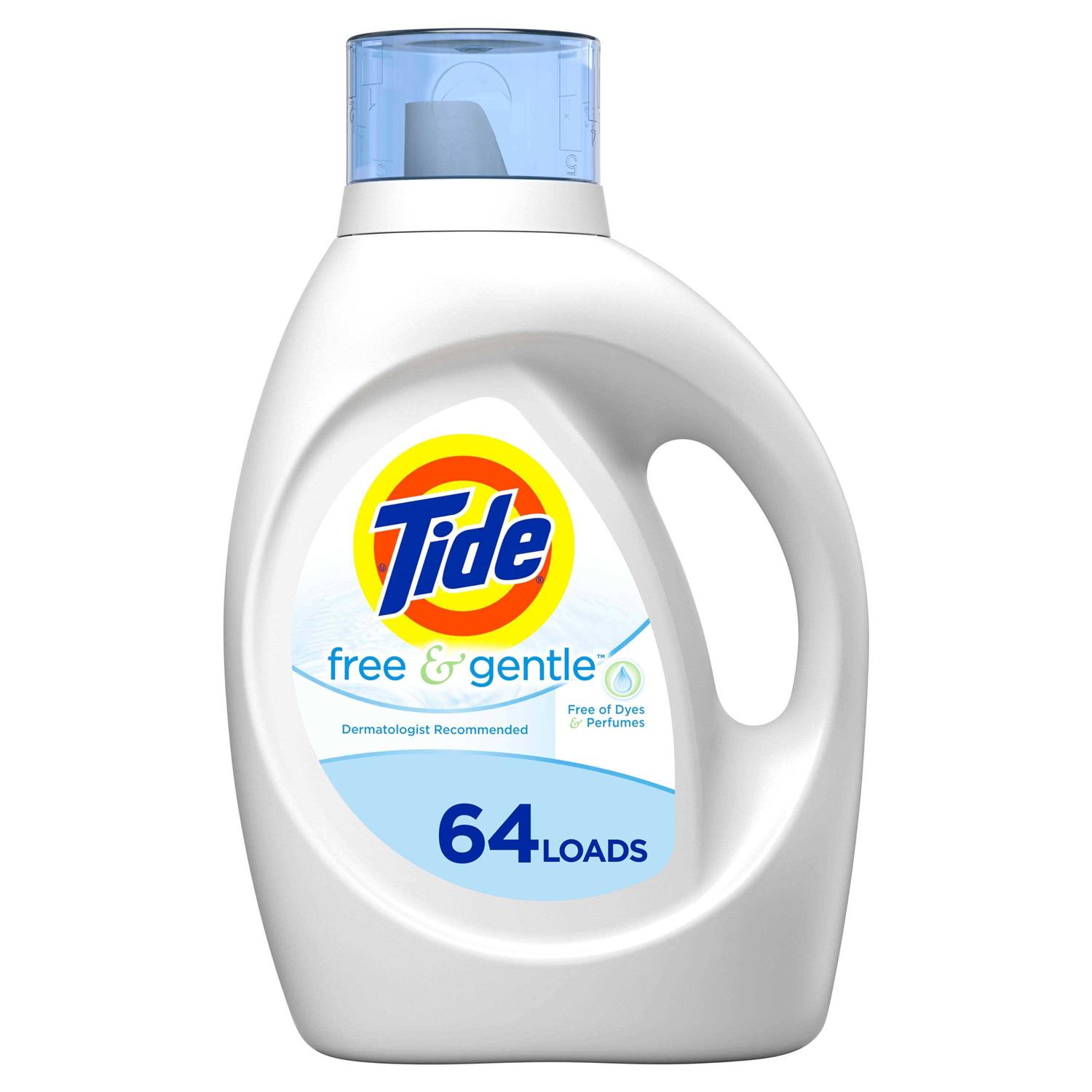 Tide Free & Gentle 64 Loads Liquid Laundry Detergent