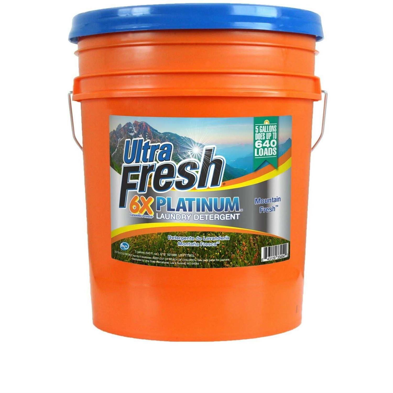 Ultra Fresh Platinum Original Blue HE Liquid Laundry Detergent