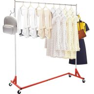 VEVOR Z Rack Industrial Grade Z Base Garment Rack Height Adjustable Rolling Z Garment Rack