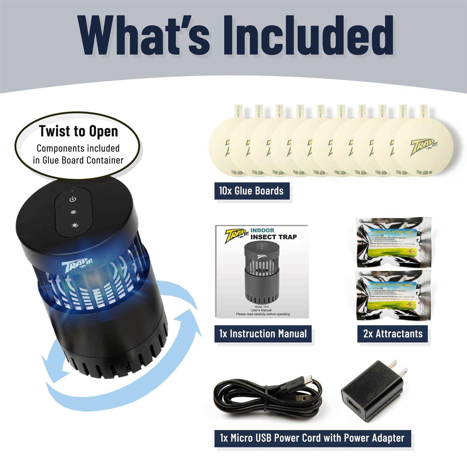 Trap It! Indoor Insect Trap & Indoor Gnat, Fruit Fly, and Mosquito Killer - Image 5