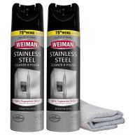 Weiman Stainless Steel Cleaner & Polish Protects Appliances From Fingerprints & Gives a Streak-Free Shine