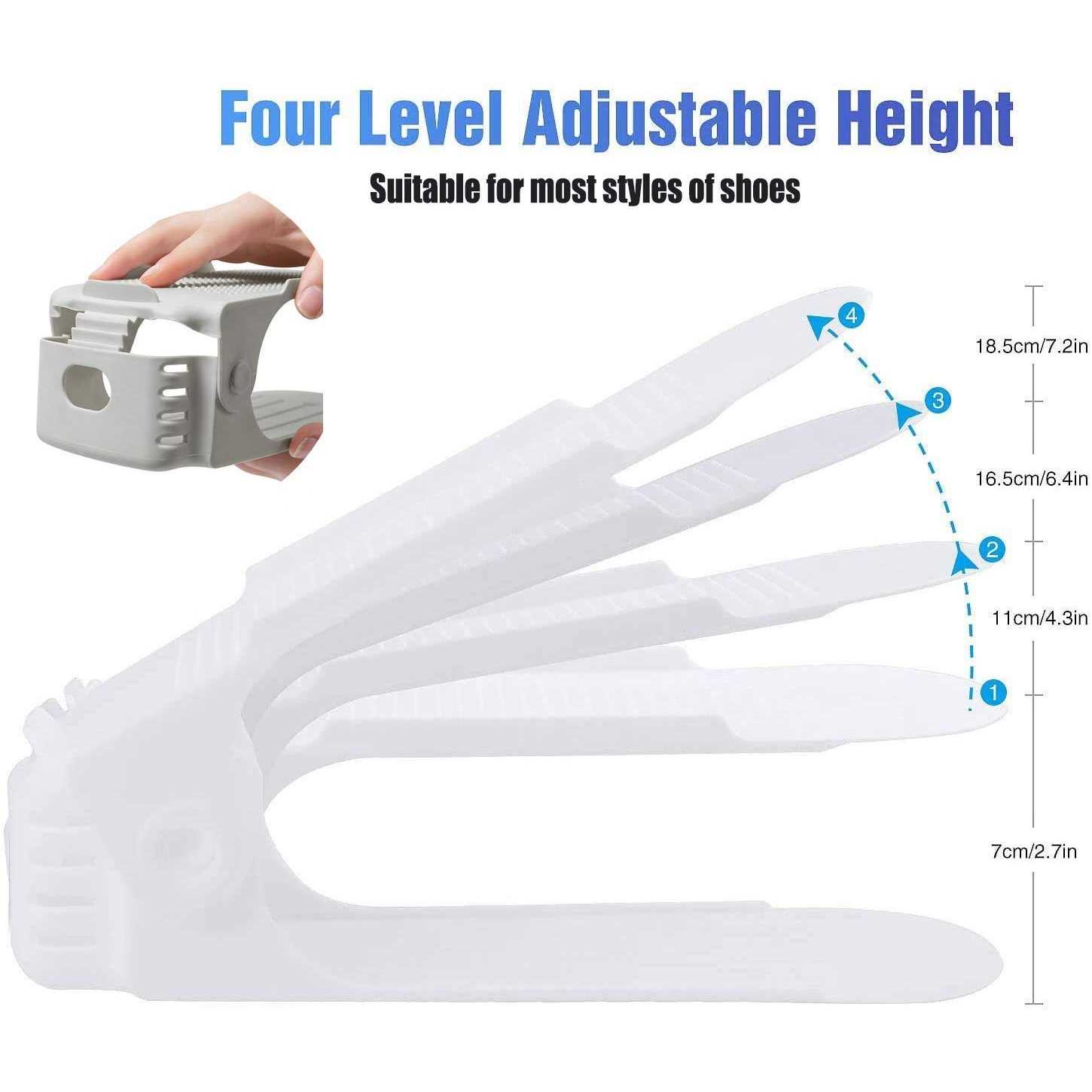 Risetex Shoe Slots Organizer 24 Pack Shoe Stackers for a Pair of Shoe - Image 5