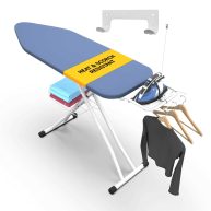 Xabitat Full Size Ironing Board 57 X 18 W/Wall Mount Hanger
