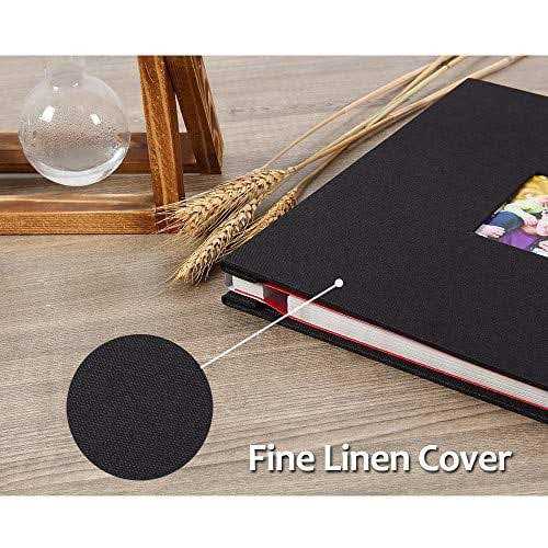 Vienrose Large Photo Album Self Adhesive for 4×6 8×10 Pictures Linen Scrapbook Album DIY 40 Blank Pages with A Metallic Pen - Image 3