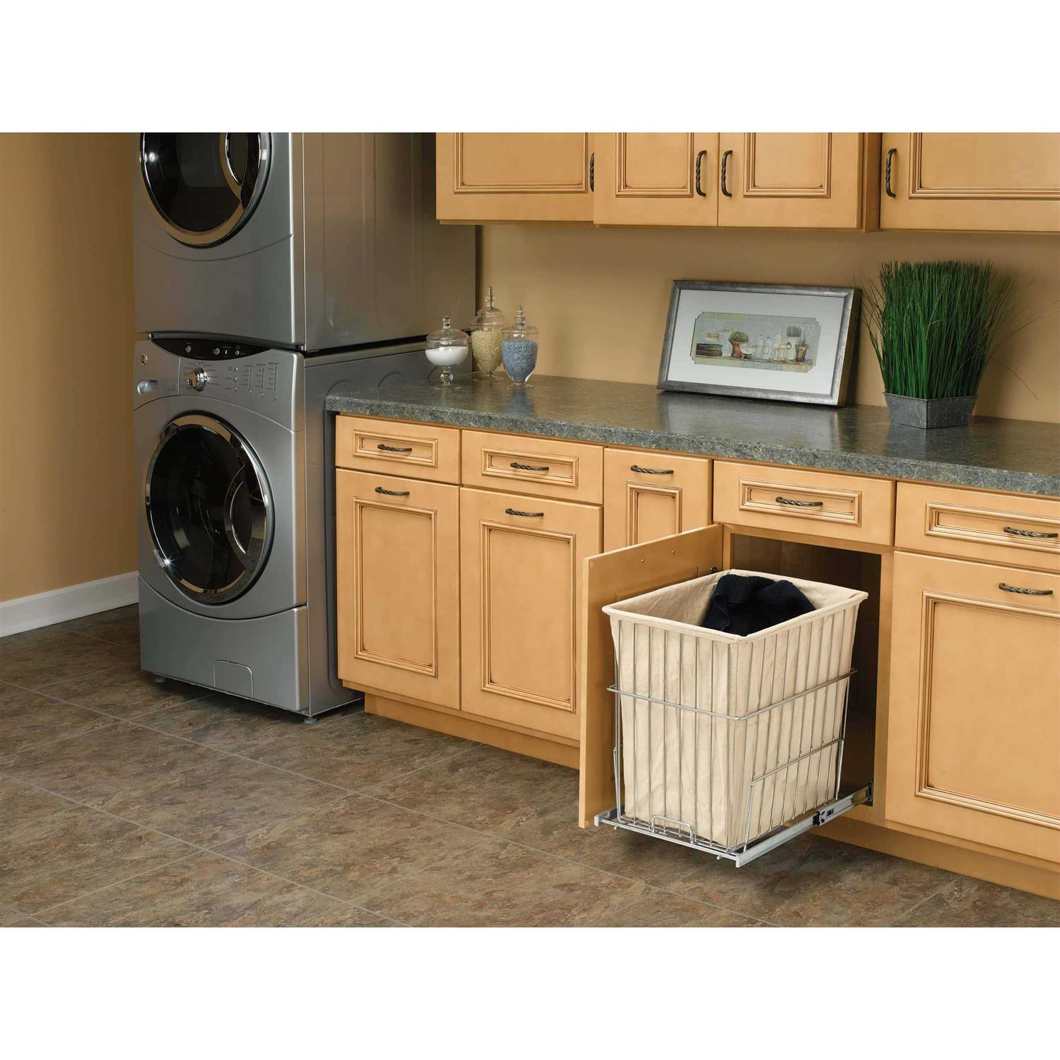 Rev-A-Shelf Pullout Wire Hamper HRV-1520 S CR - Image 3