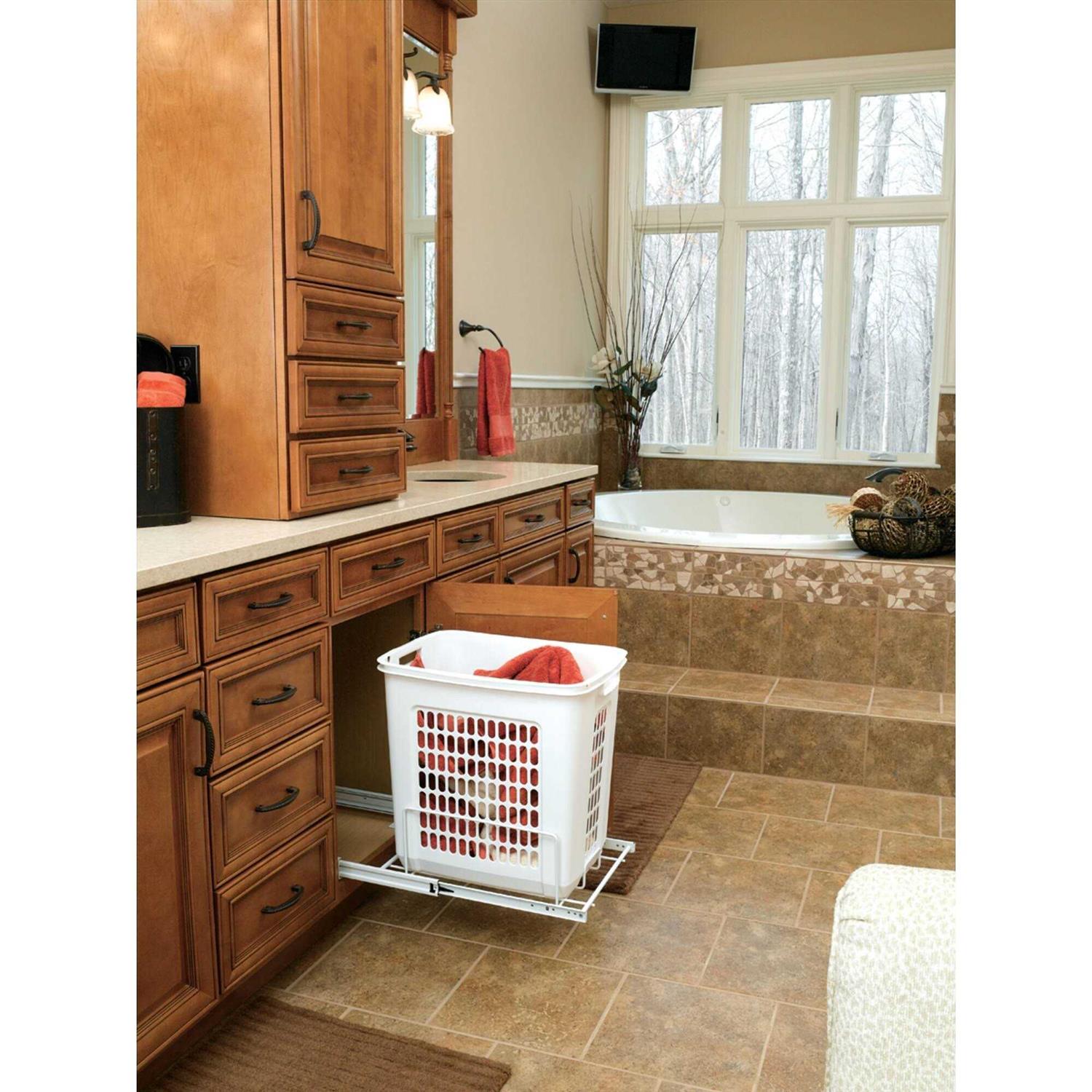 Rev-A-Shelf Pullout Wire Hamper HRV-1520 S CR - Image 5