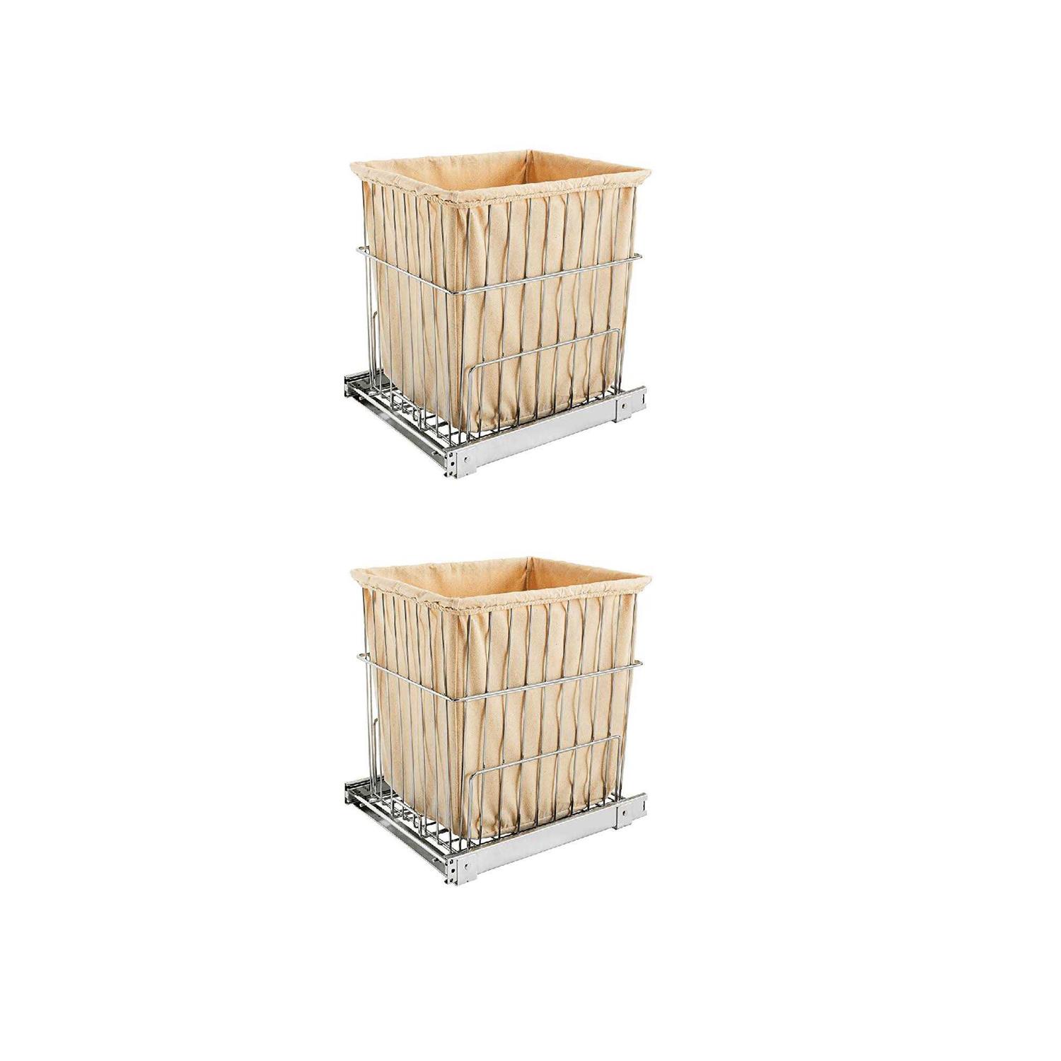 Rev-A-Shelf Pullout Wire Hamper HRV-1520 S CR