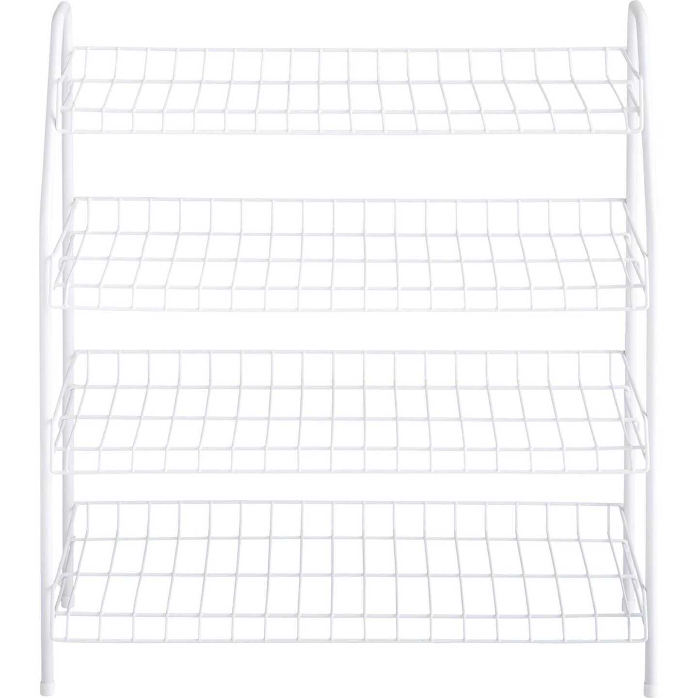 Rubbermaid Freestanding 4-Tier Wire Shelf Shoe Rack & Organizer - Image 2
