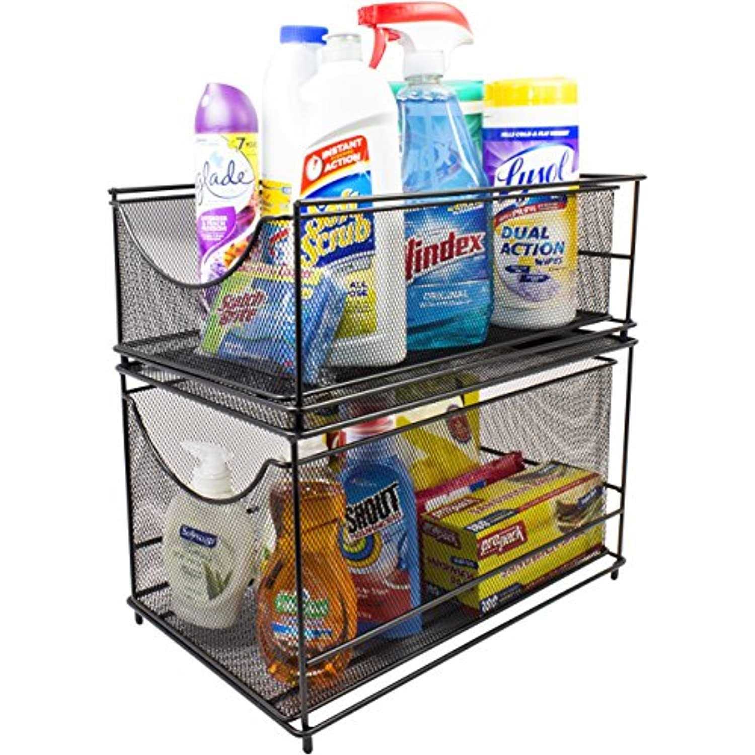 Sorbus 2 Tier Pull Out Cabinet Organizer