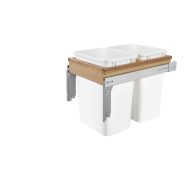 Rev-A-Shelf Double 35 Qrt Top Mount Waste Container 4WCTM-18DM2-162