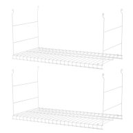 Rubbermaid Universal Closet Steel Wire Added Storage Hanging Shelf