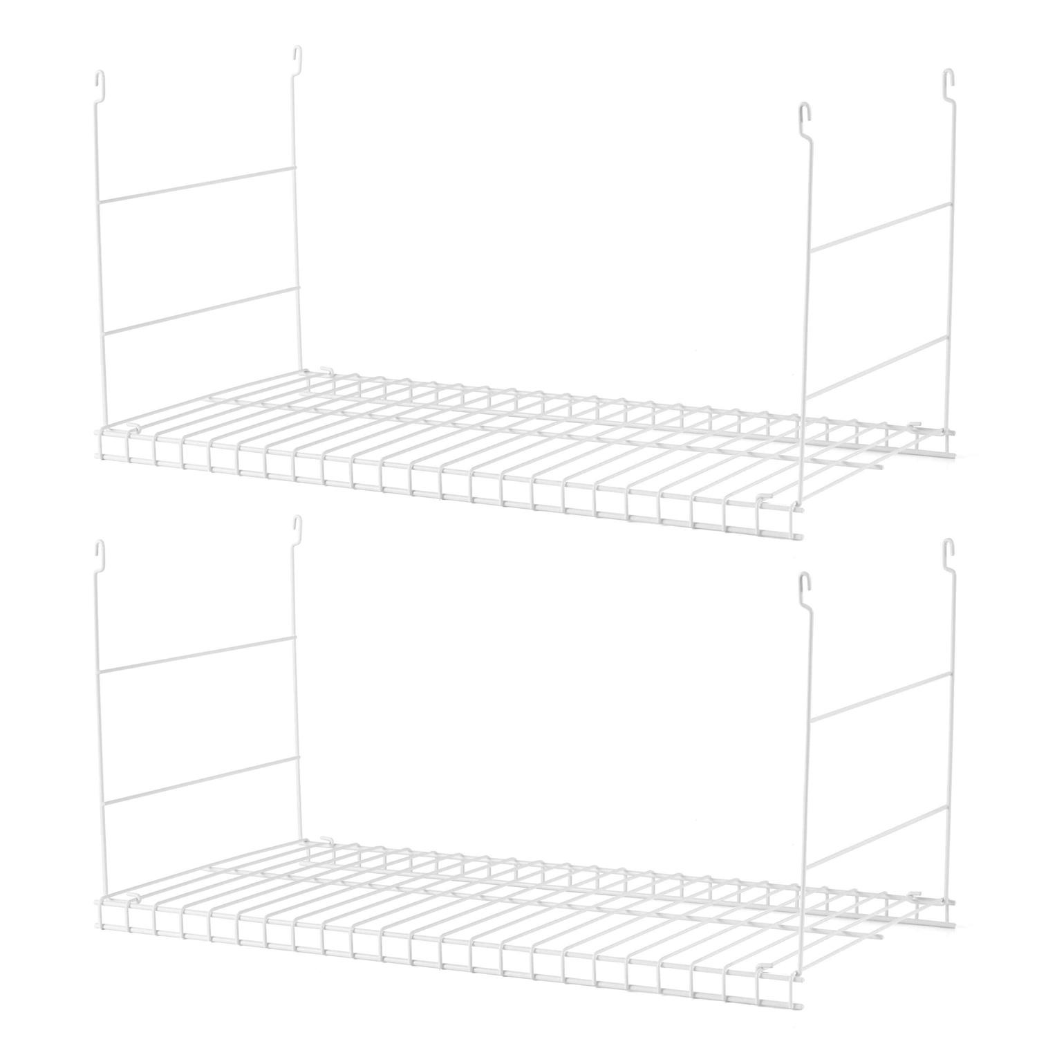 Rubbermaid Universal Closet Steel Wire Added Storage Hanging Shelf