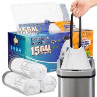 Trash Bags 15 Gallon Tall Kitchen