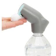 Suds2Go Refillable Caps 2 Pack Universal Fit Turns Most Disposable Water Bottles Into A Hand Washing Station