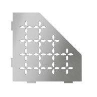 Schluter Shelf-E Stainless Steel Pentagon Floral Corner Shelf