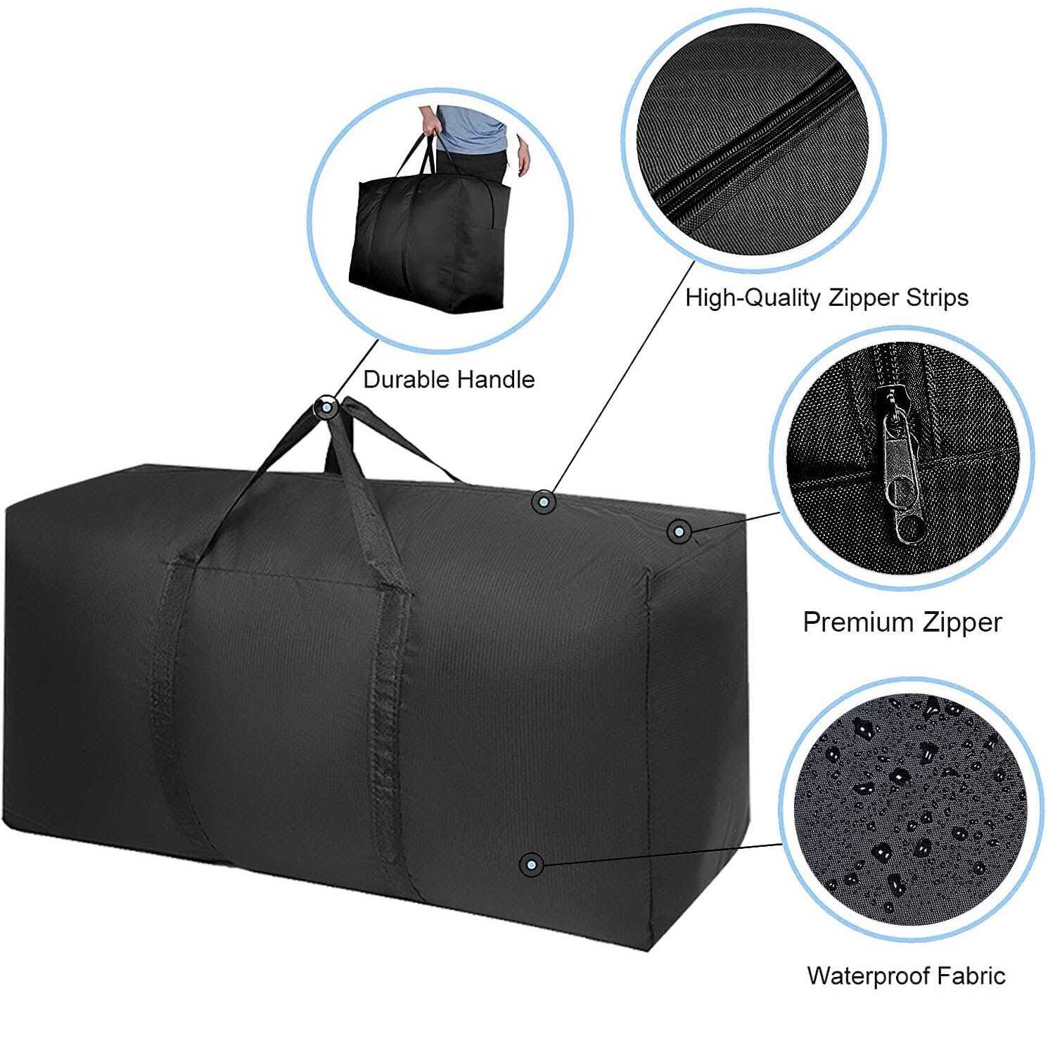 Vioetry Extra Large Moving Bags with Strong Zippers & Carrying Handles - Image 3