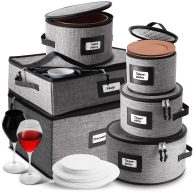 StorageBud Dinnerware Storage Container Set for Plate Cup
