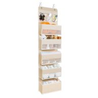 univivi 6-shelf over door Hanging organizer fabric door Storage with 5 large pockets and 3 small pvc pockets wall mount hangi