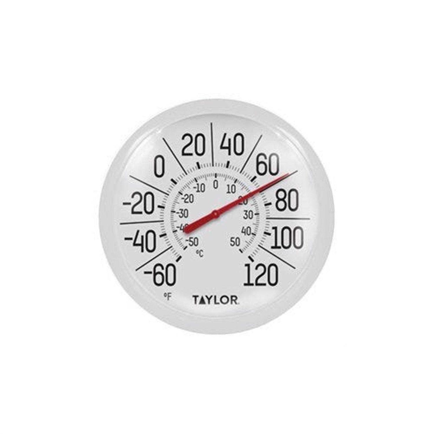 Taylor Dial Thermometer Plastic White - Image 2
