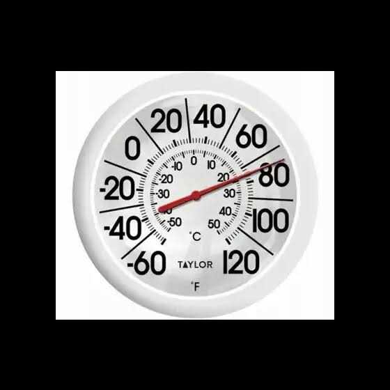 Taylor Dial Thermometer Plastic White - Image 3