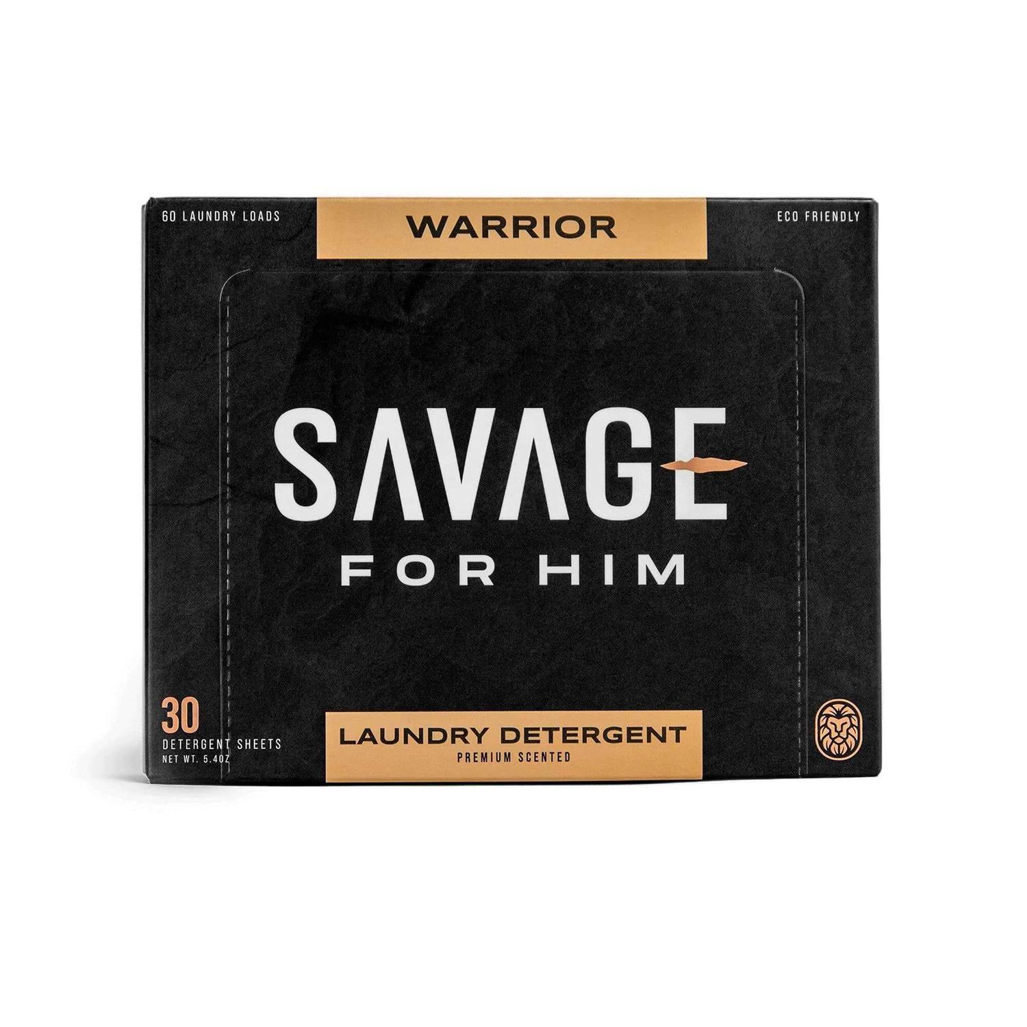 Savage for Him Buy Eco-Friendly Laundry Detergent Sheets Made in USA