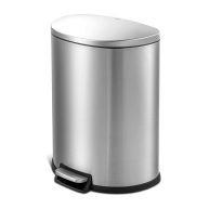 Stainless Steel 13.2 Gallon Step On Trash Can Qualiazero