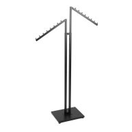SSWBasics Black 2-Way Clothing Rack with Slant Arms