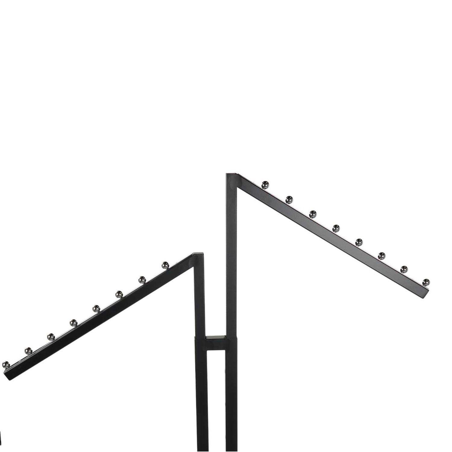 SSWBasics Black 2-Way Clothing Rack with Slant Arms - Image 2