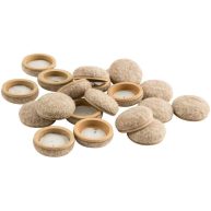 Super Sliders 1 inch Secure Grip Formed Felt Furniture