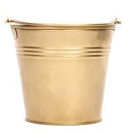 Way To Celebrate 4 Gold Bucket with Handle
