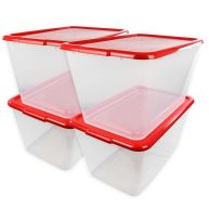 Simplykleen 14.5-gallon Reusable Stacking Plastic Storage Containers with Lids