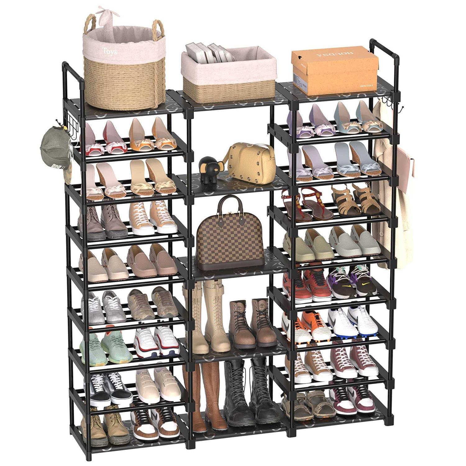 Timebal 9 Tiers Shoe Rack Storage Organizer Shoe Shelf Organizer For E