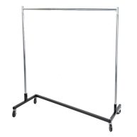SSWBasics Single Rail Z-Truck Clothing Rack 63&”W x 24&”D x 68&”H