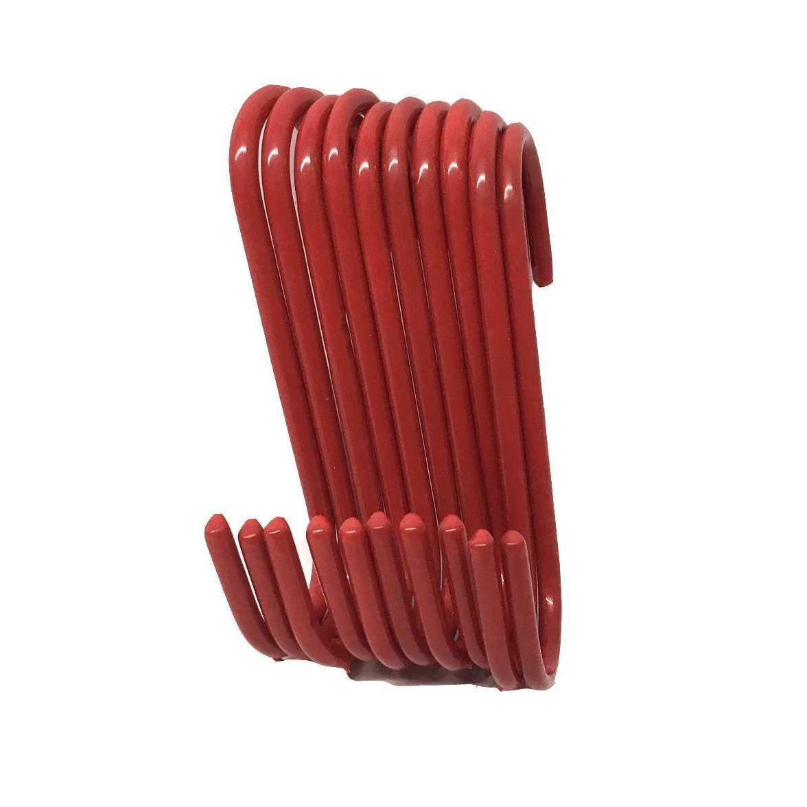 UI PRO TOOLS Set of 10 pc S Shape Utility Hook Set, Vinyl Coated or Chromed Wire