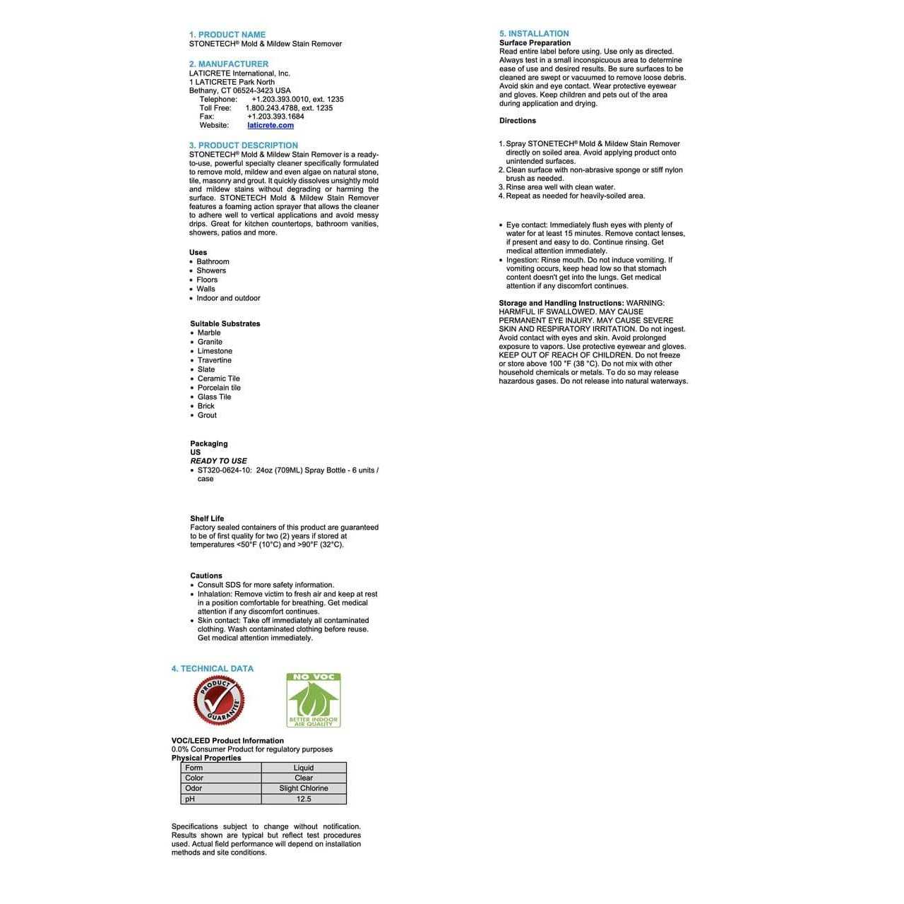 Stonetech Mold & Mildew Stain Remover - Image 4