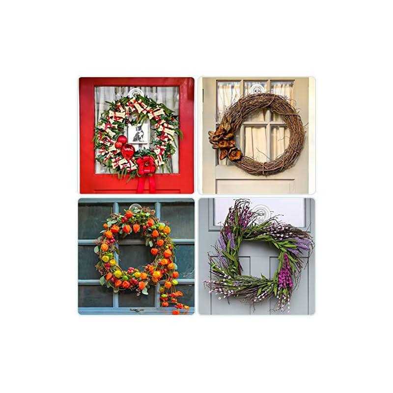 Vis’v Suction Cup Hooks Small Clear Reusable Heavy Duty Vacuum Suction Cup Hooks Strong Window Glass Kitchen Bathroom Hooks for Towel Loofah Robe Key - Image 4