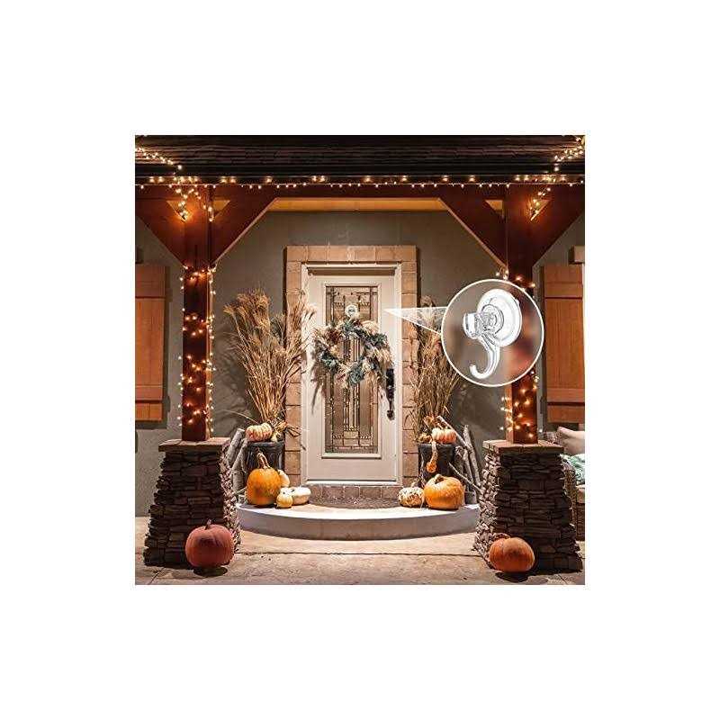 Vis’v Suction Cup Hooks Small Clear Reusable Heavy Duty Vacuum Suction Cup Hooks Strong Window Glass Kitchen Bathroom Hooks for Towel Loofah Robe Key - Image 5