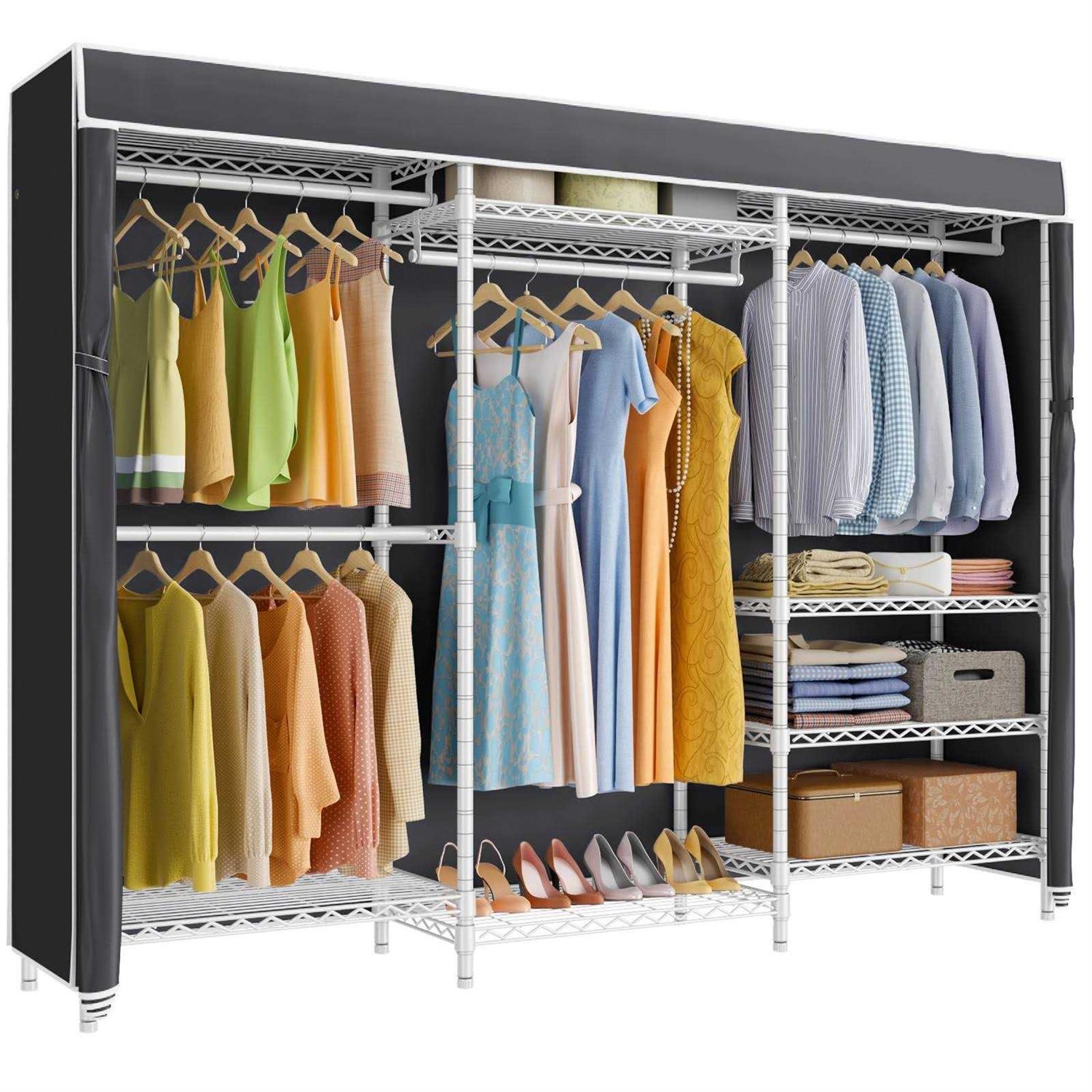 VIPEK V5C Covered Clothes Rack Heavy Duty Portable Closet Wardrobe