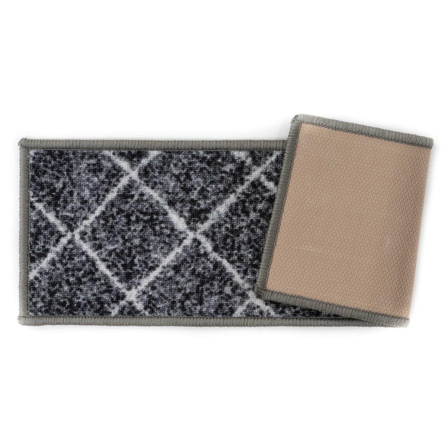 World Rug Gallery Contemporary Trellis Non-Slip Stair Treads - Image 4