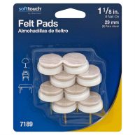 Waxman Soft Touch Felt Pads, Nail-On, 1-1/8 Inch
