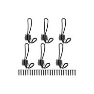 Rustic Farmhouse Entryway Hooks 6 Pack Decorative Vintage Hangers Wall Mounted Hard Antique Industrial Heavy Duty Hook Set Double Farmhouse Utility