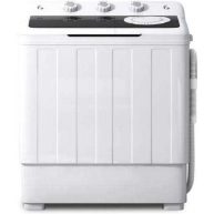 Tabu Portable Washing Machine 28lbs Compact Twin Tub Wash&Spin Combo for Apartment