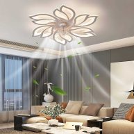REYDELUZ 25 Ceiling Fan with Lamp