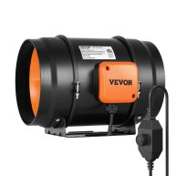 VEVOR Inline Duct Fan 8-Inch 750 CFM with Variable Speed Controller