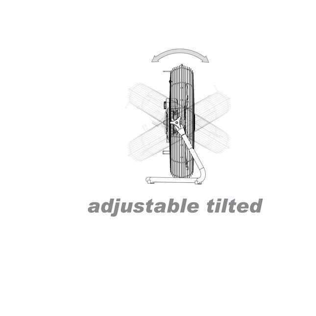 Utilitech 20 3-Speed High Velocity Fan - Image 3